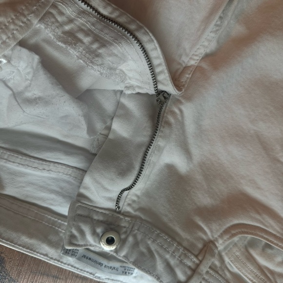White boot cut jeans with frayed crop zara - Picture 12 of 16